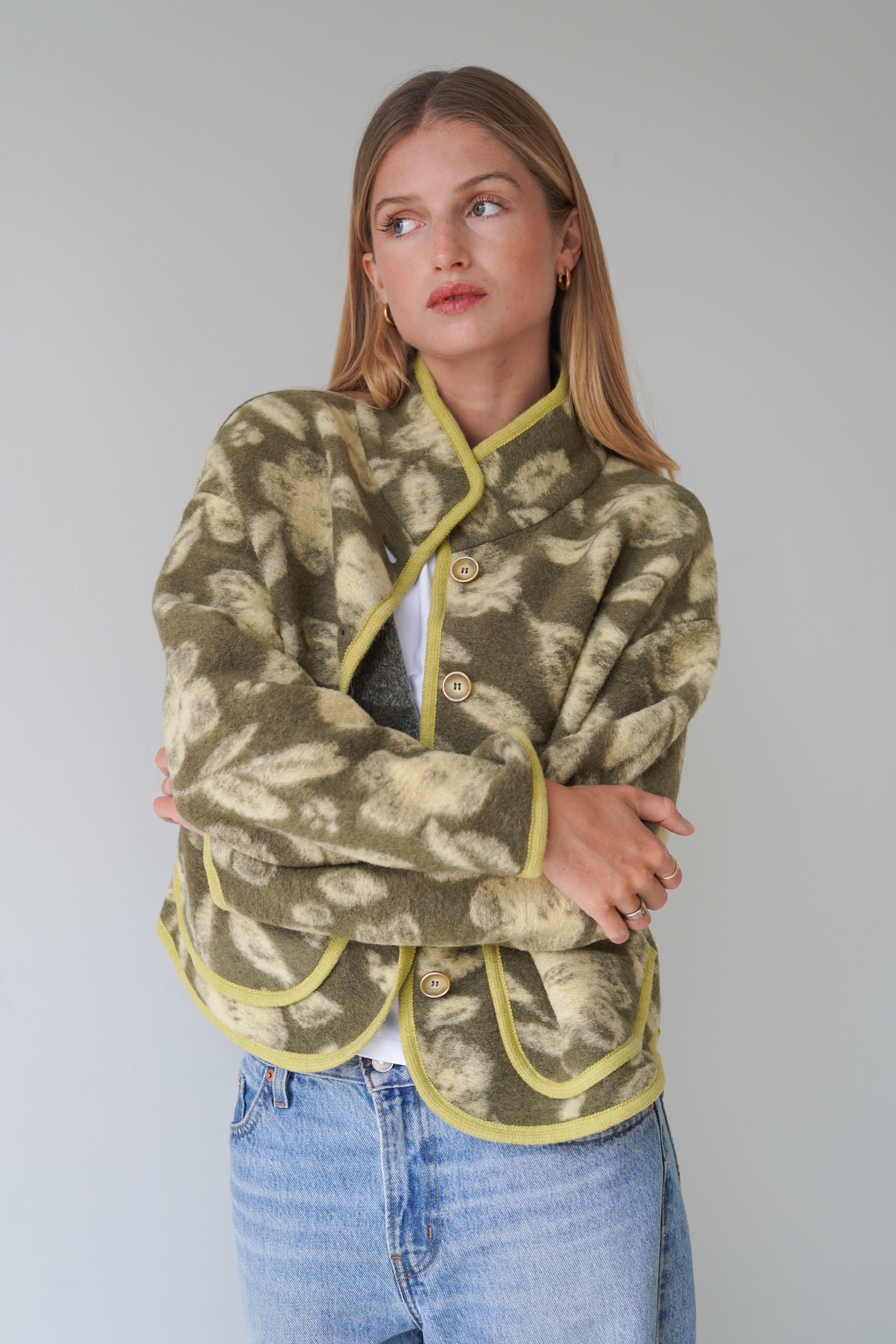 Audrey Jacket Kakhi / Yellow-zoom-6