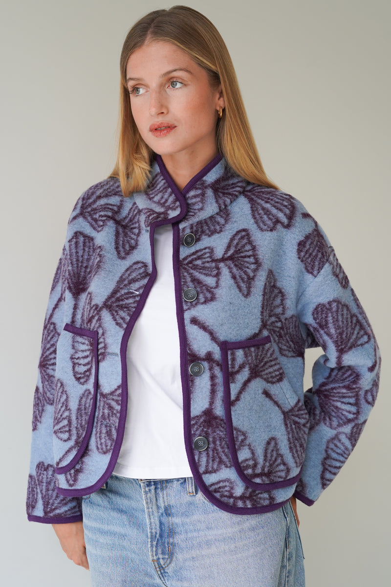 Audrey Jacket Pastel Blue / Burgundy-zoom-