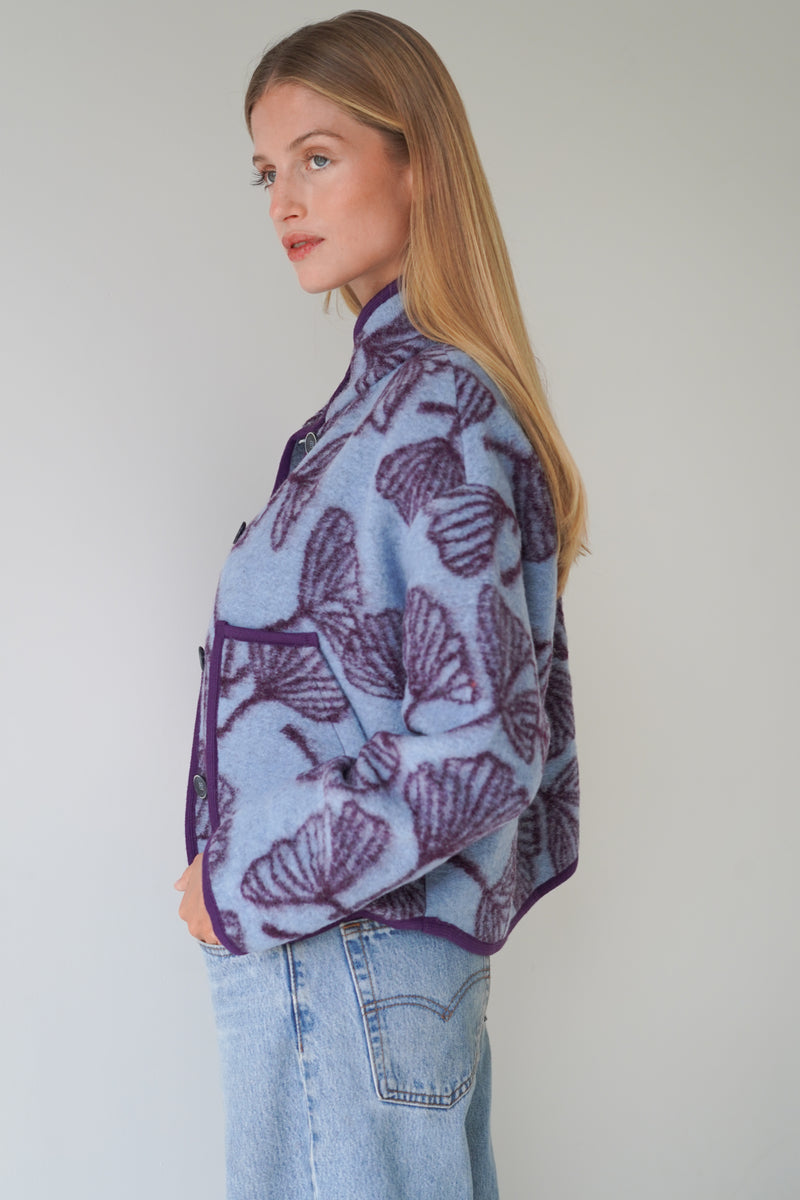 Audrey Jacket Pastel Blue / Burgundy-zoom-