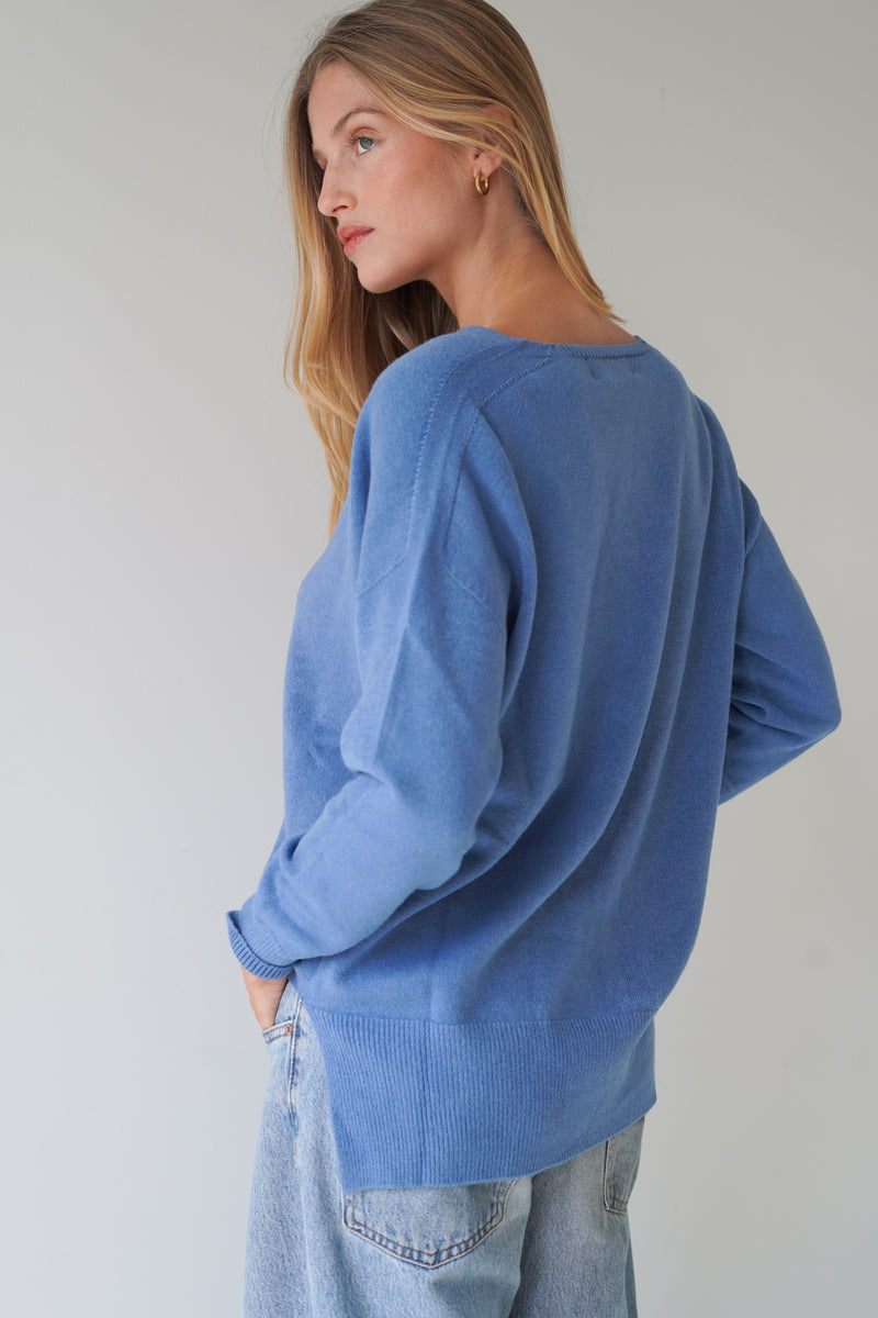 Jessica Cardigans With Buttons Blue-zoom-