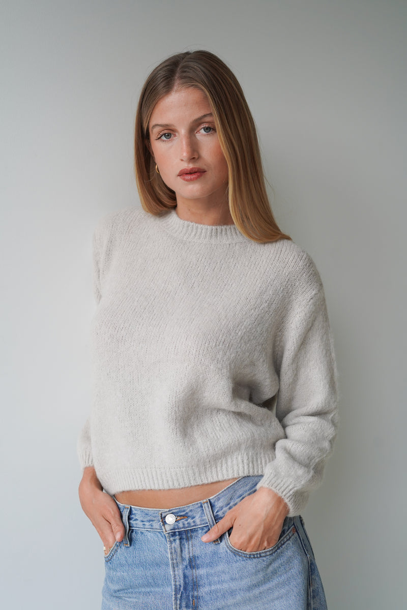 Sue Pullover Crew Neck Sand-zoom-