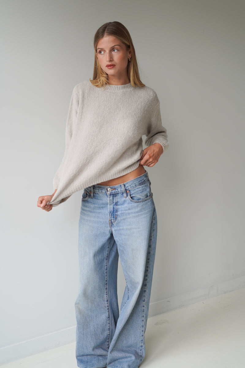 Sue Pullover Crew Neck Sand-zoom-