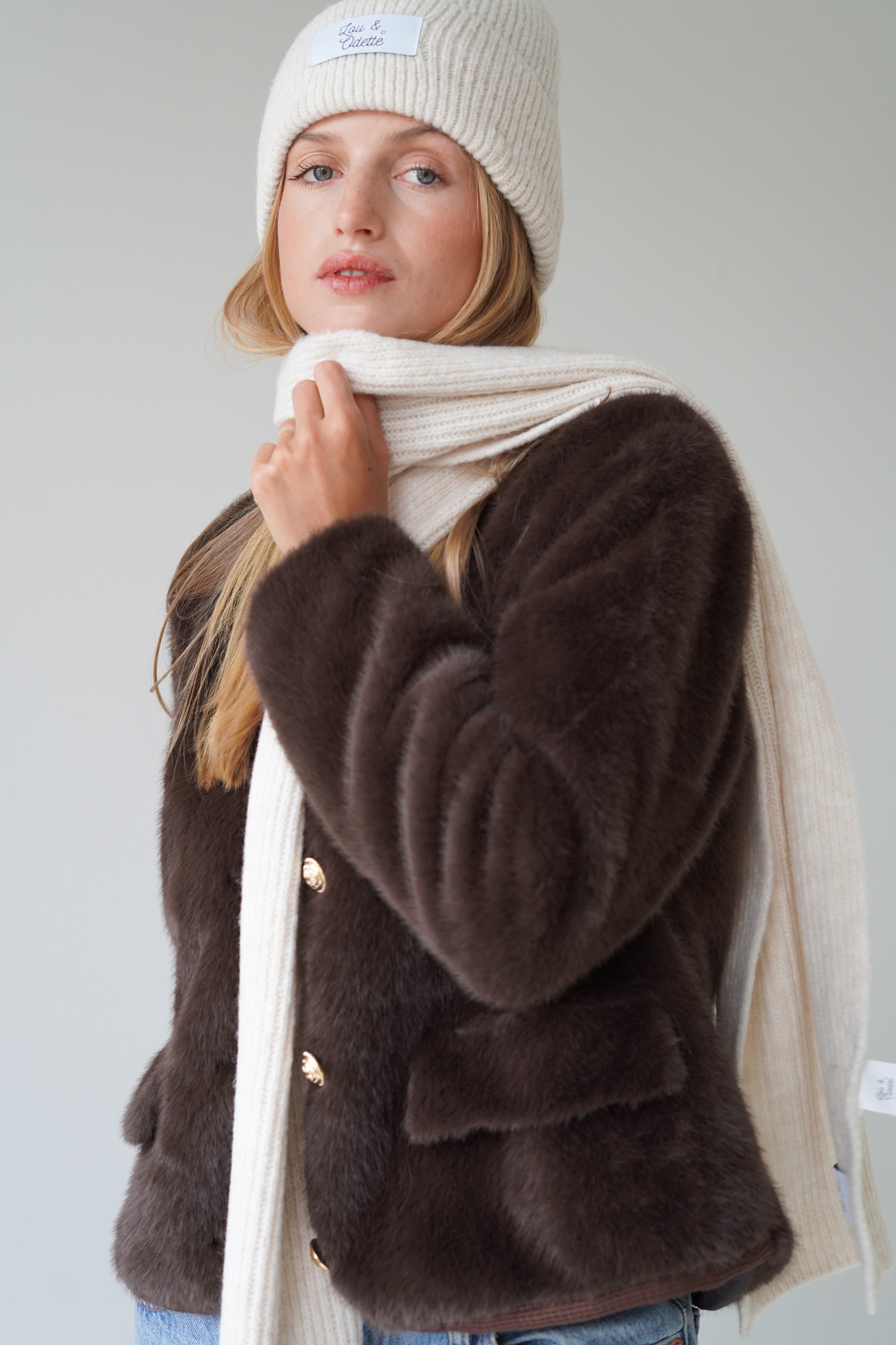 Juliette Scarf Off White-2