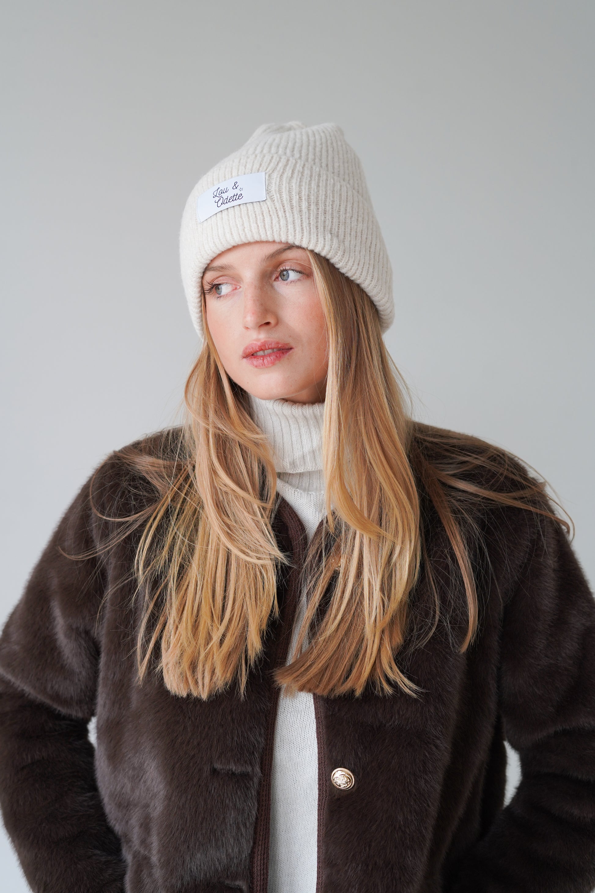Julienne Beanie Off White-1