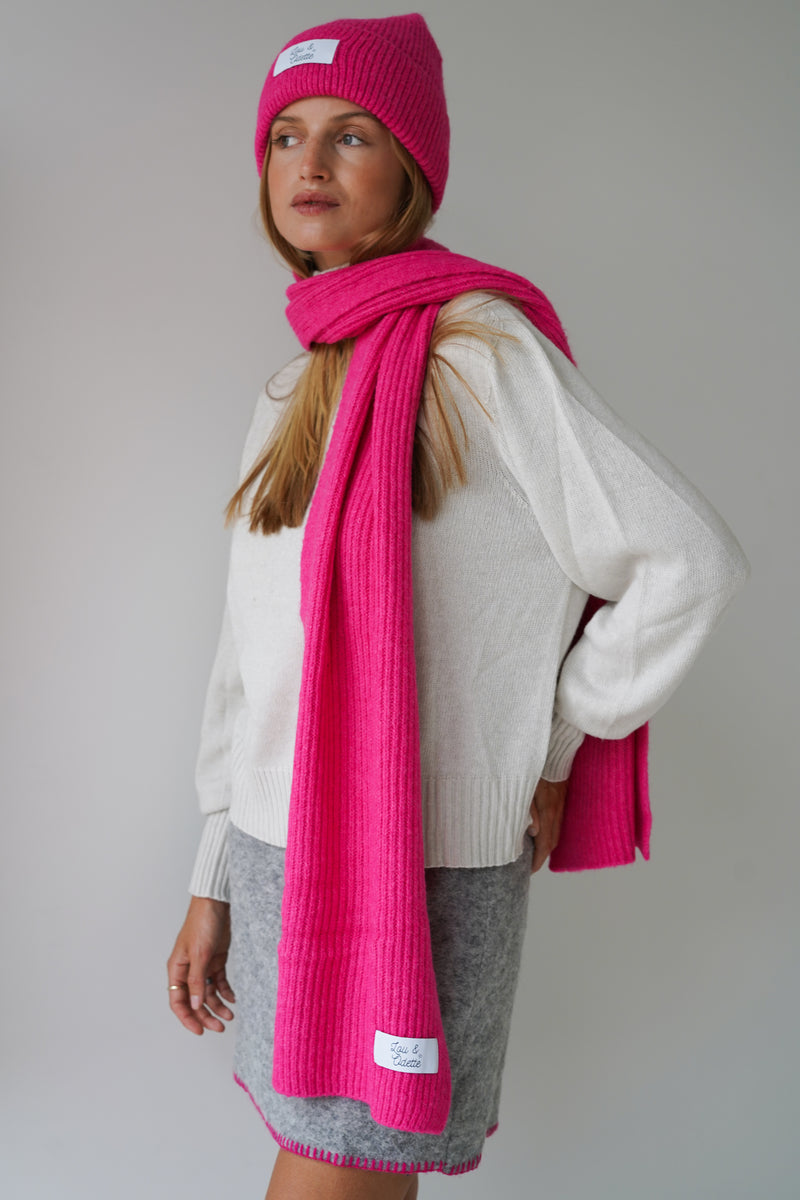 Juliette Scarf Candy Pink-zoom-
