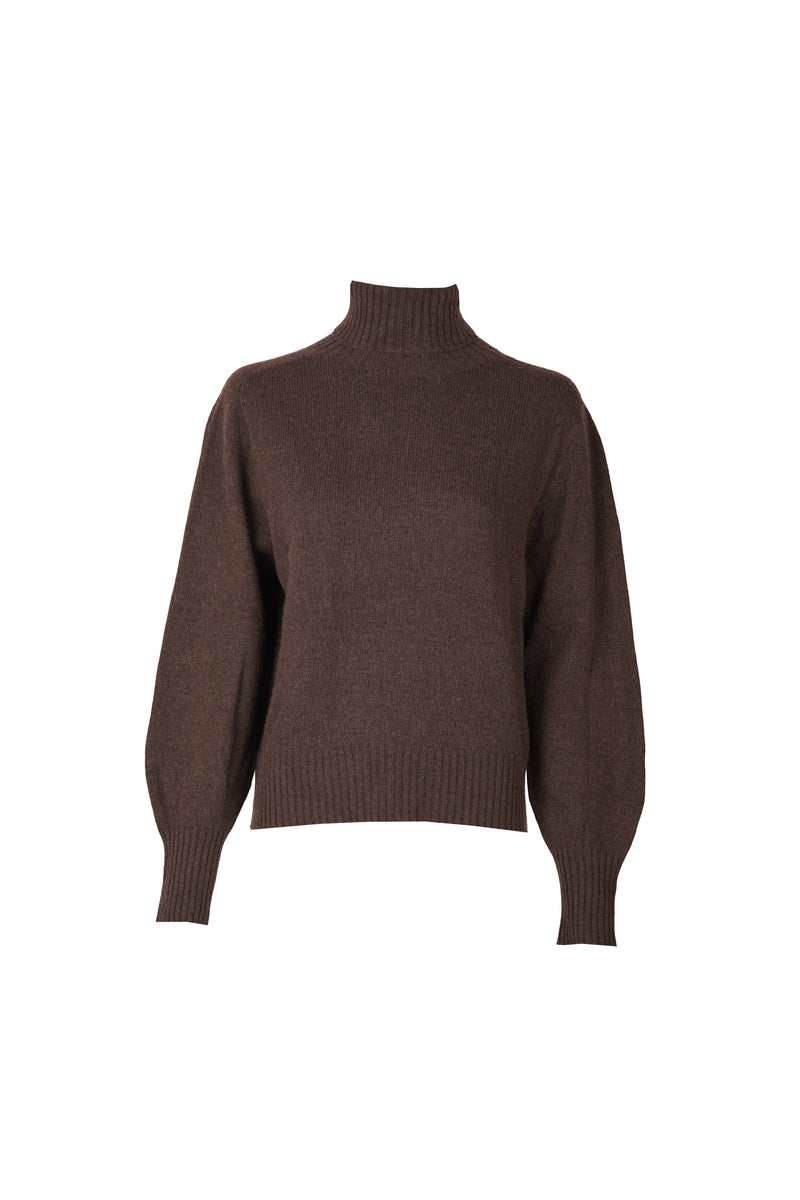 Lynn Turtleneck Chocolate-zoom-