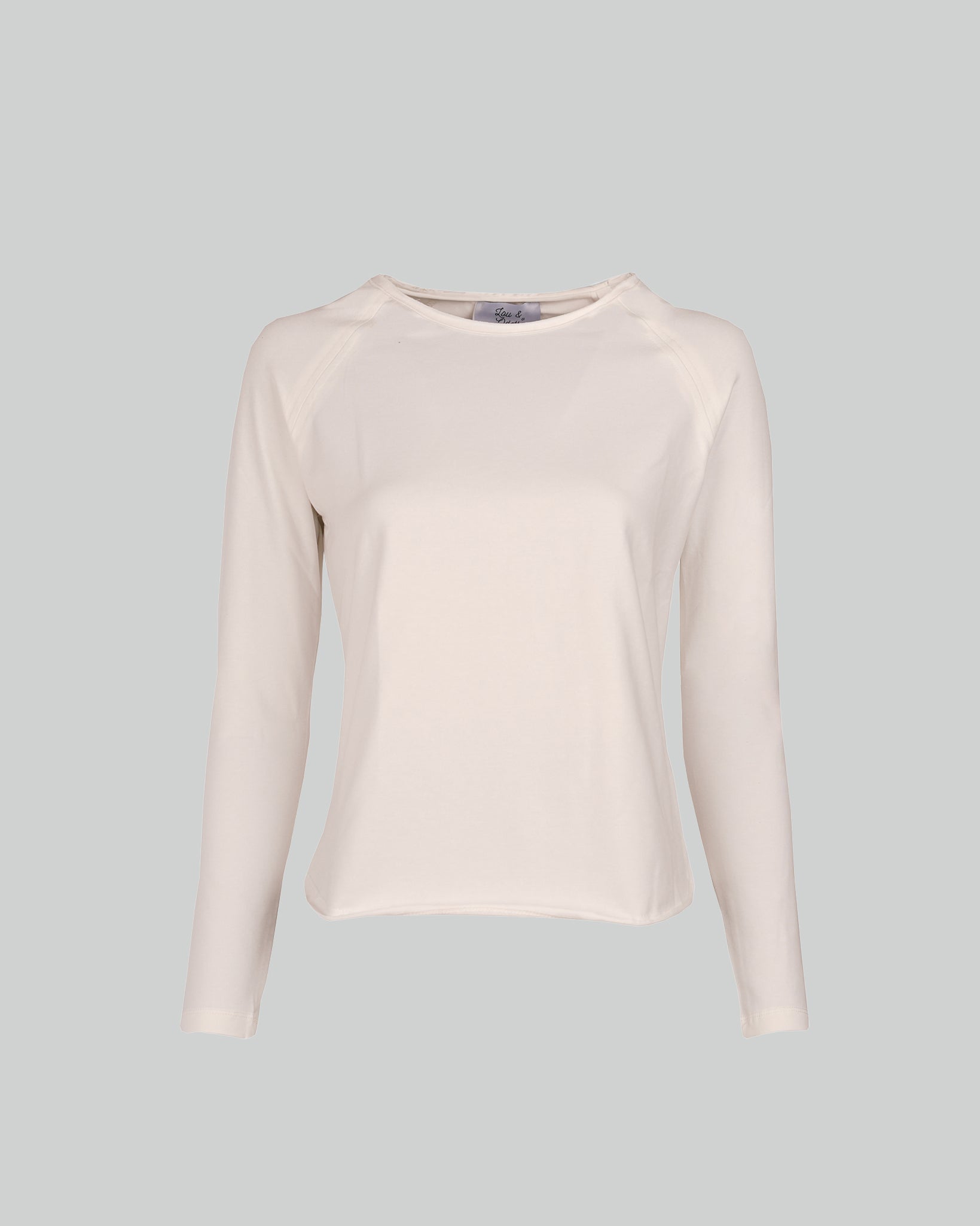 Lara T-Shirt Long Sleeves Off White-zoom-1