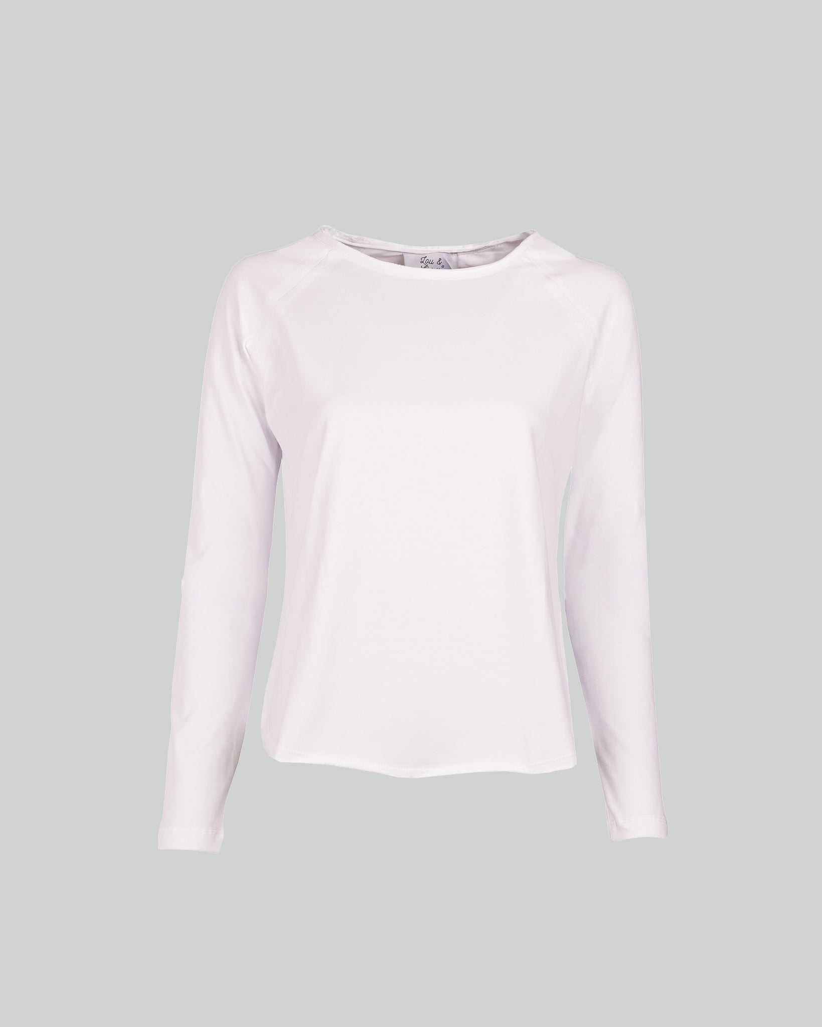 Lara T-Shirt Long Sleeves White-zoom-1