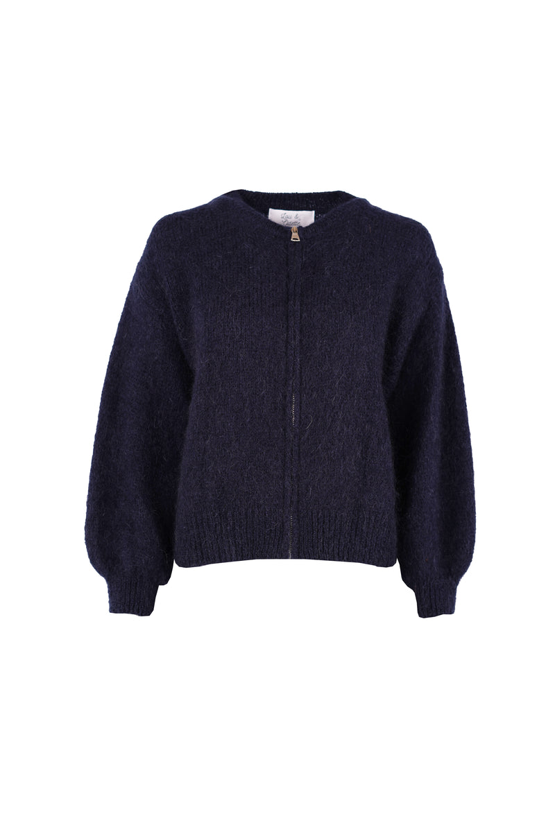 Odette Bomber With Zip Navy-zoom-