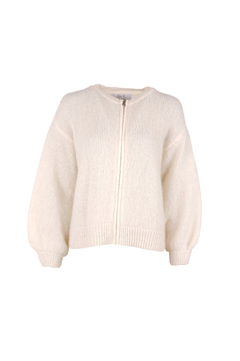 Odette Bomber With Zip Off White-zoom-