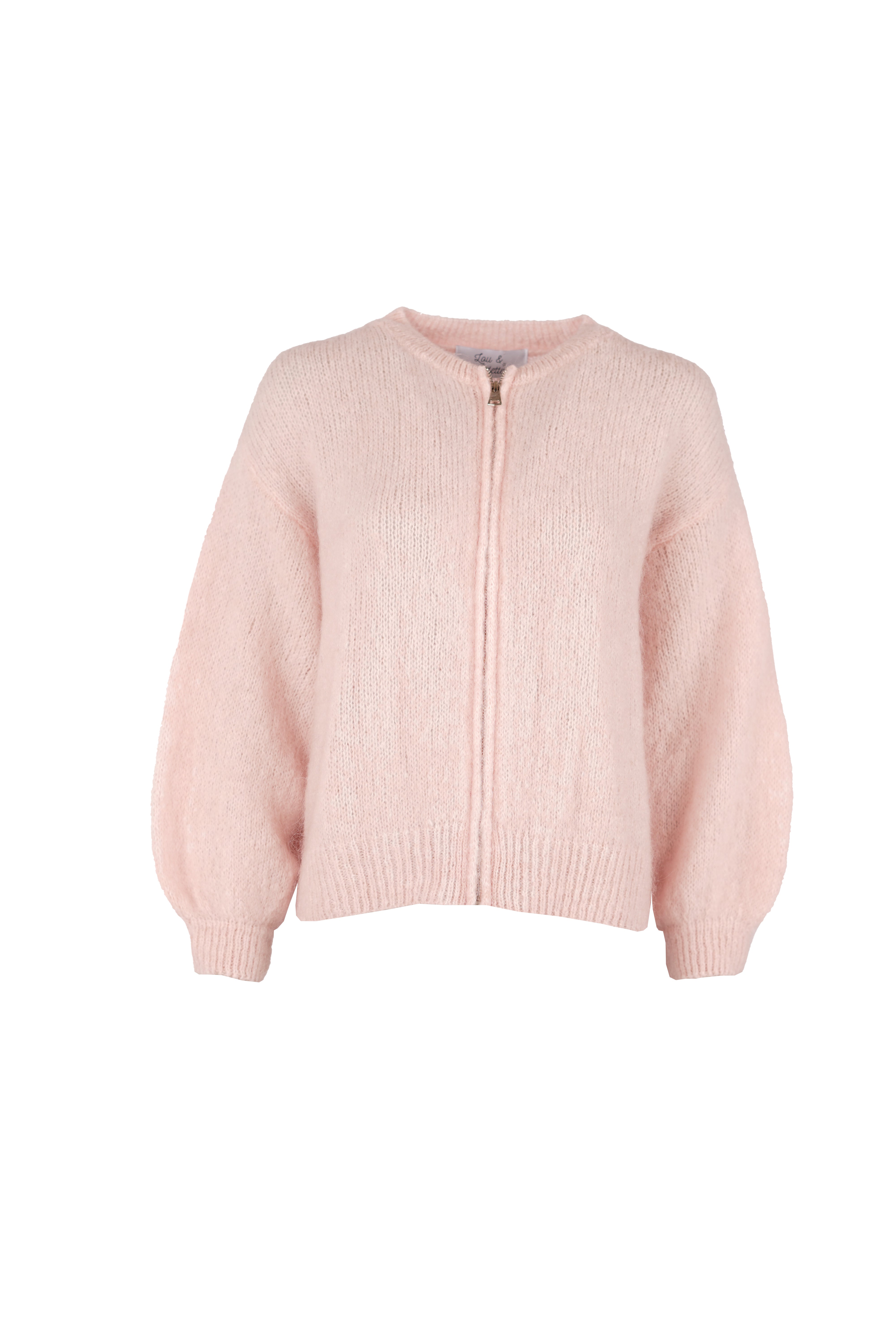Odette Bomber With Zip Pastel Pink-zoom-5