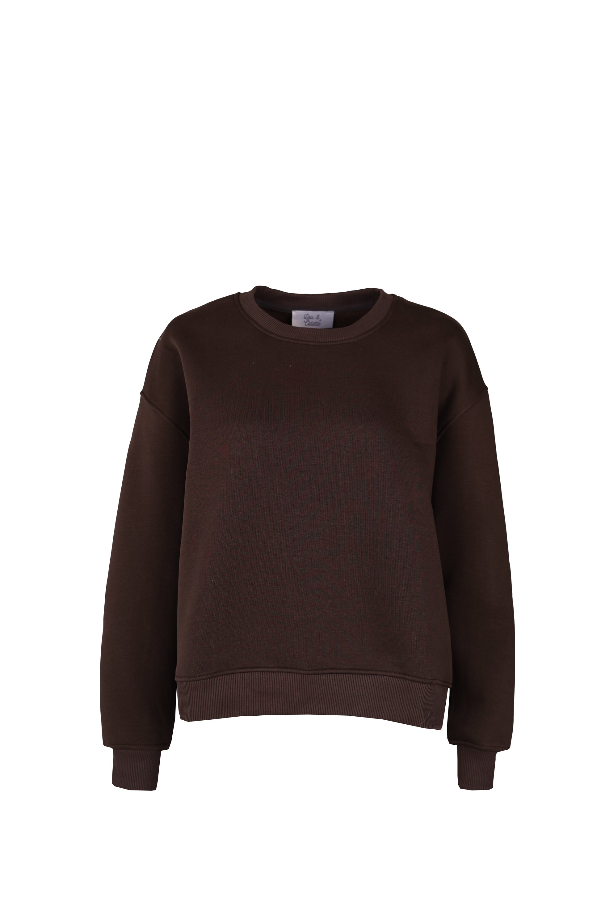 Paulina Easy Sweatshirt Chocolate Brown-6