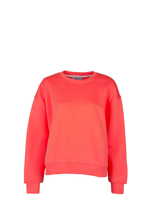 Paulina Easy Sweatshirt Coral-6