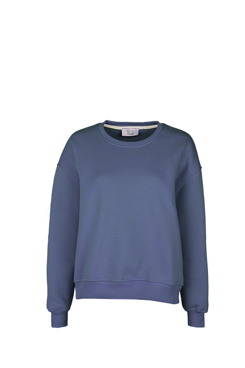 Paulina Easy Sweatshirt Jeans Blue-zoom-