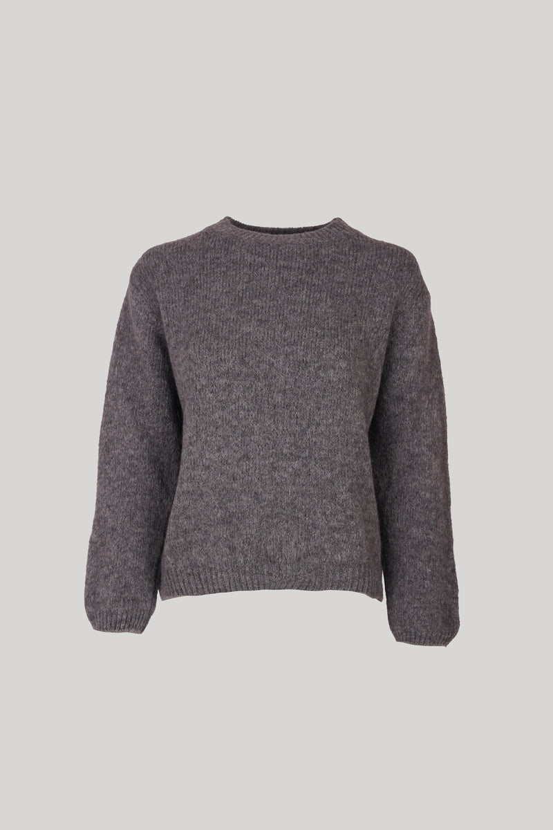 Sue Pullover Crew Neck Grey-zoom-
