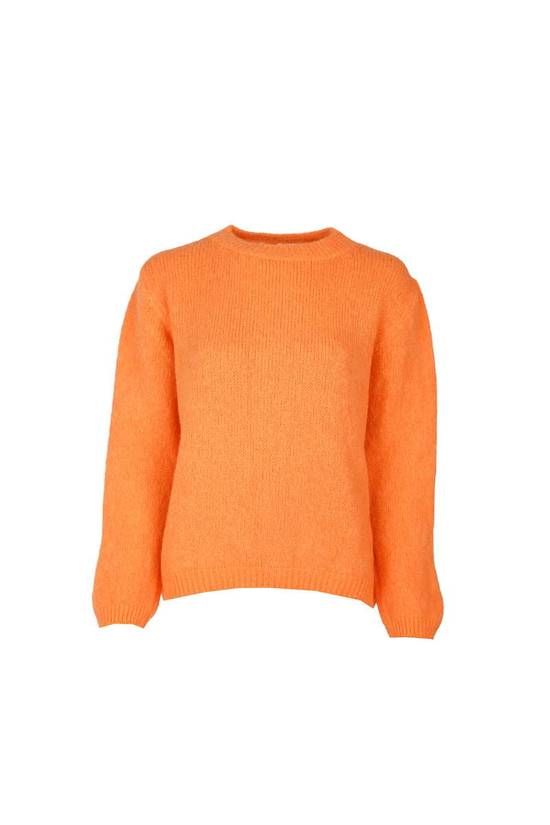 Sue Pullover Crew Neck Orange-zoom-