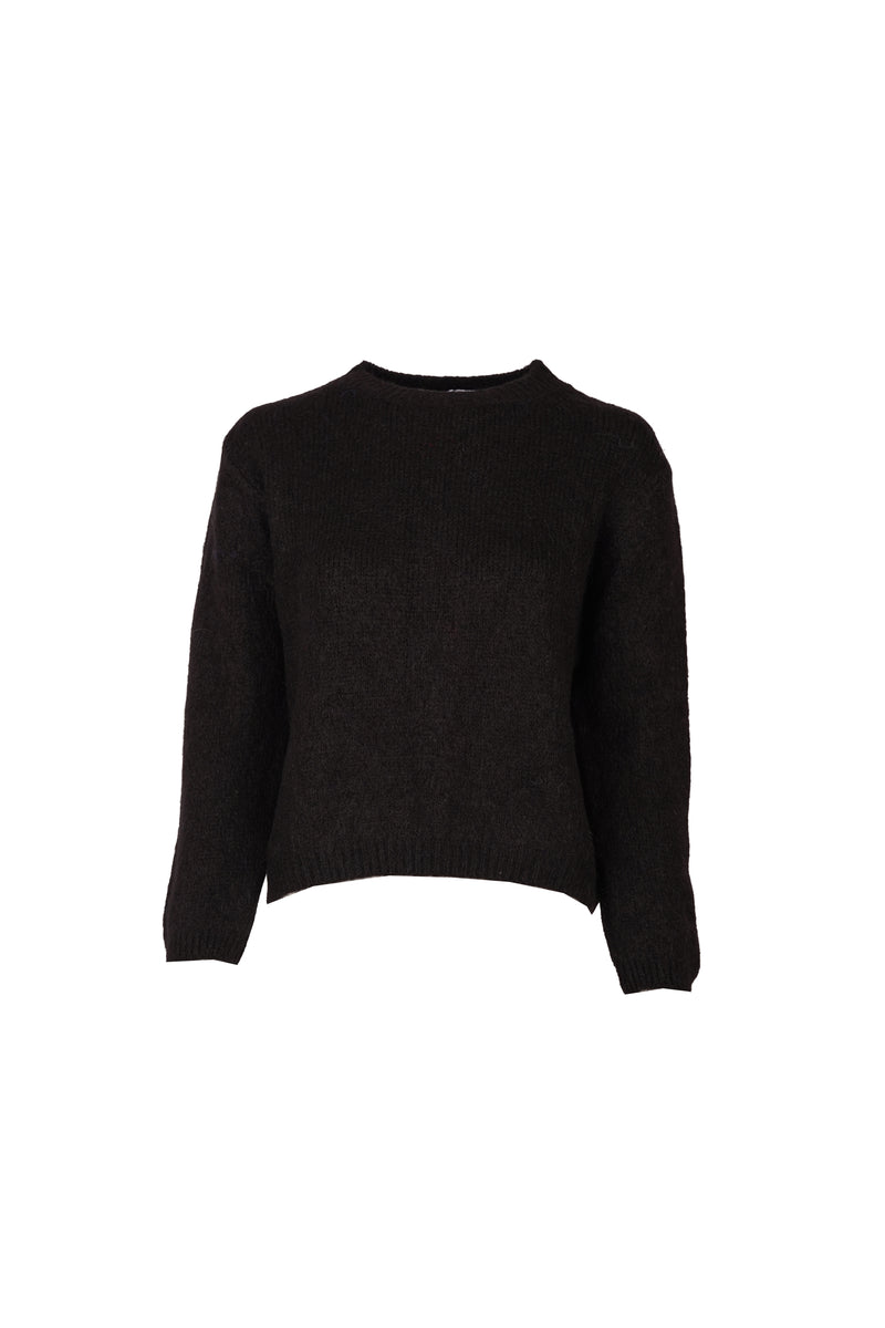 Sue Pullover Crew Neck Black-zoom-
