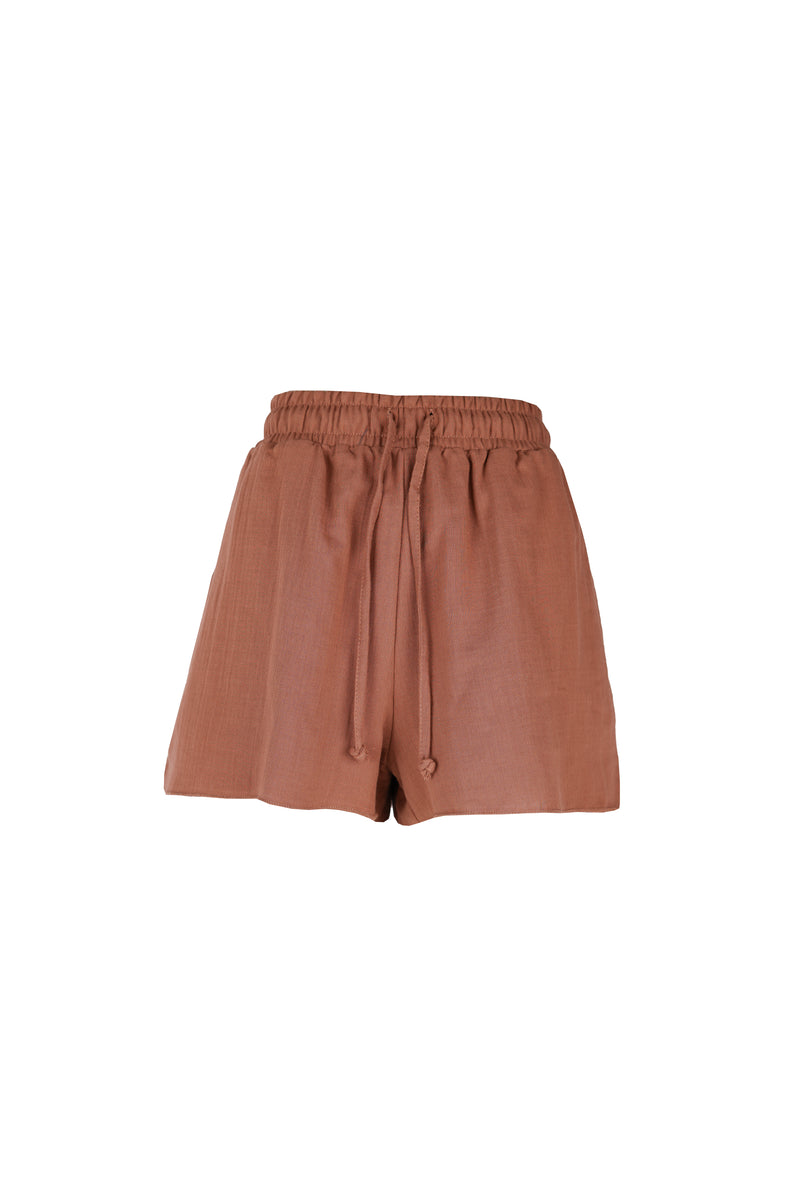 Tess Tetra Shorts Terracotta-zoom-