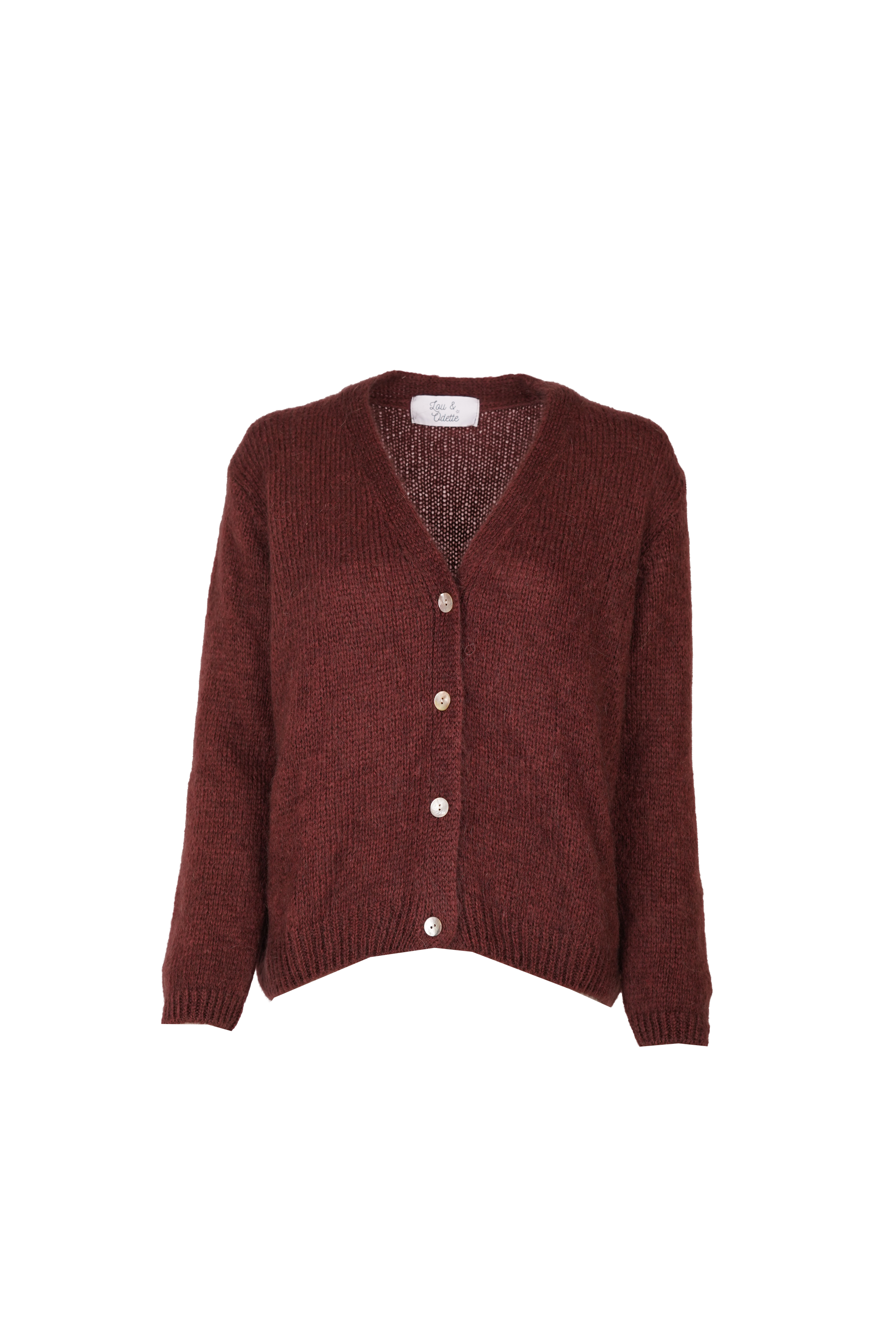 Vivian Cardigan V-Neck Chocolate-6