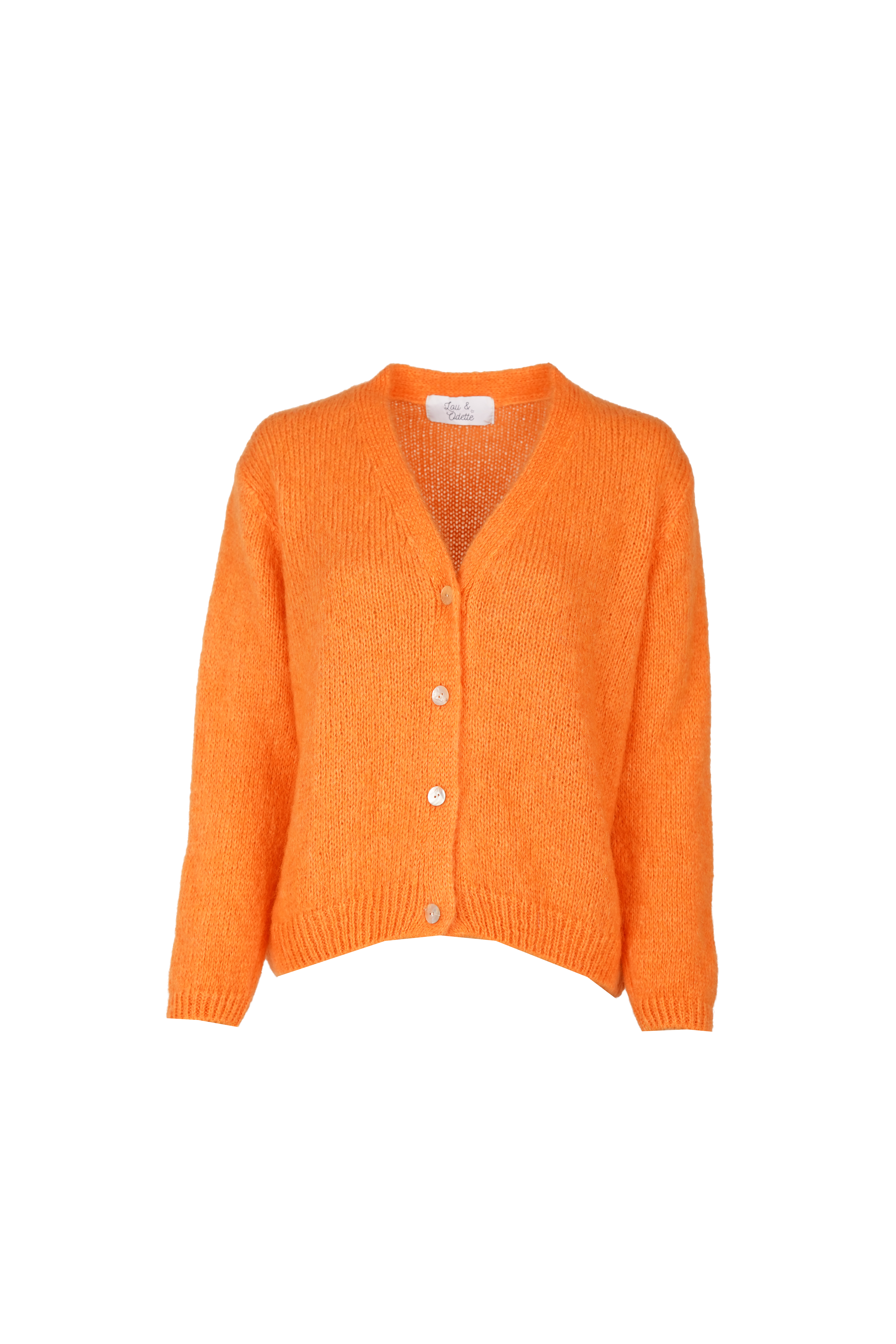 Vivian Cardigan V-Neck Orange-zoom-1