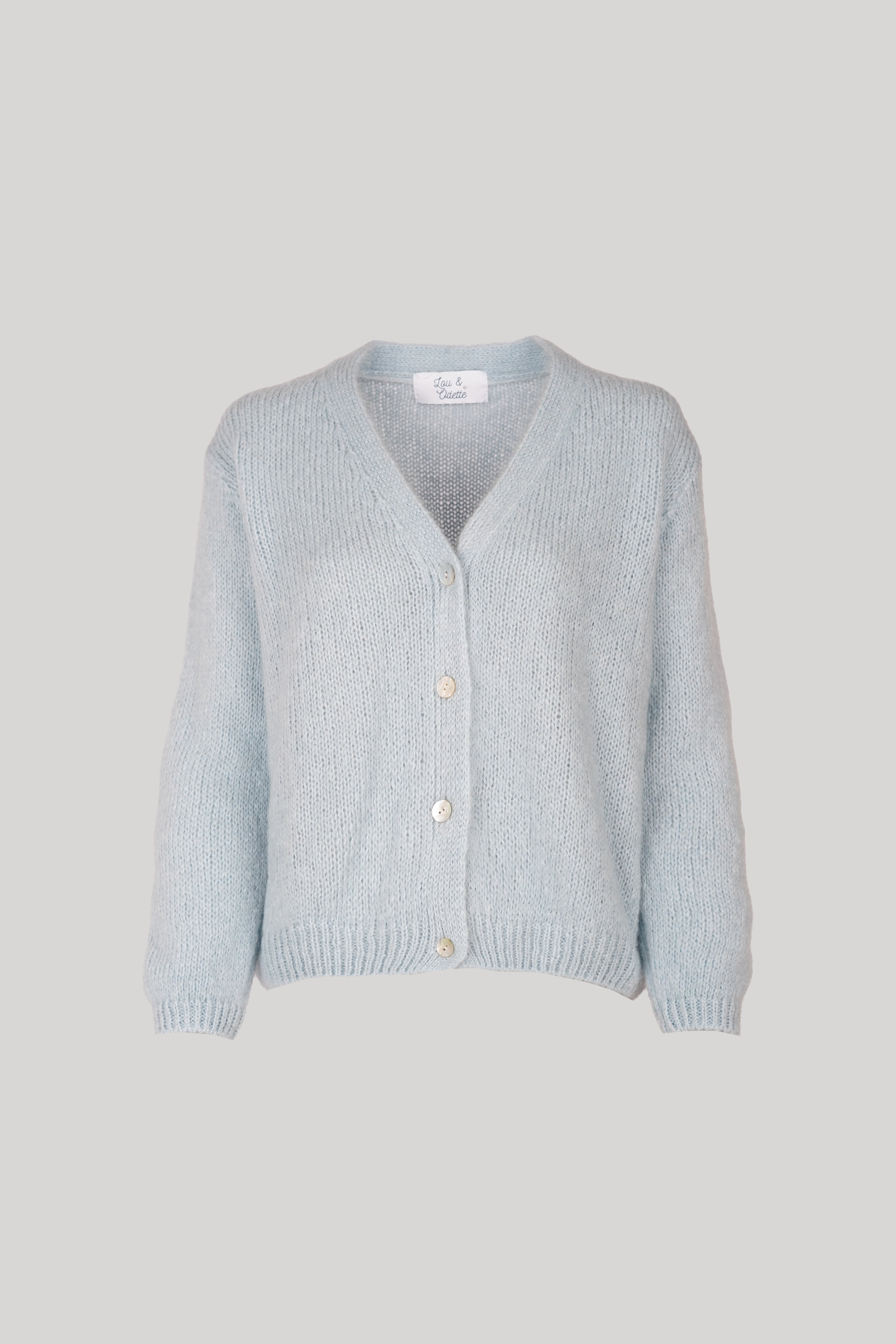 Vivian Cardigan V-Neck Pastel Blue