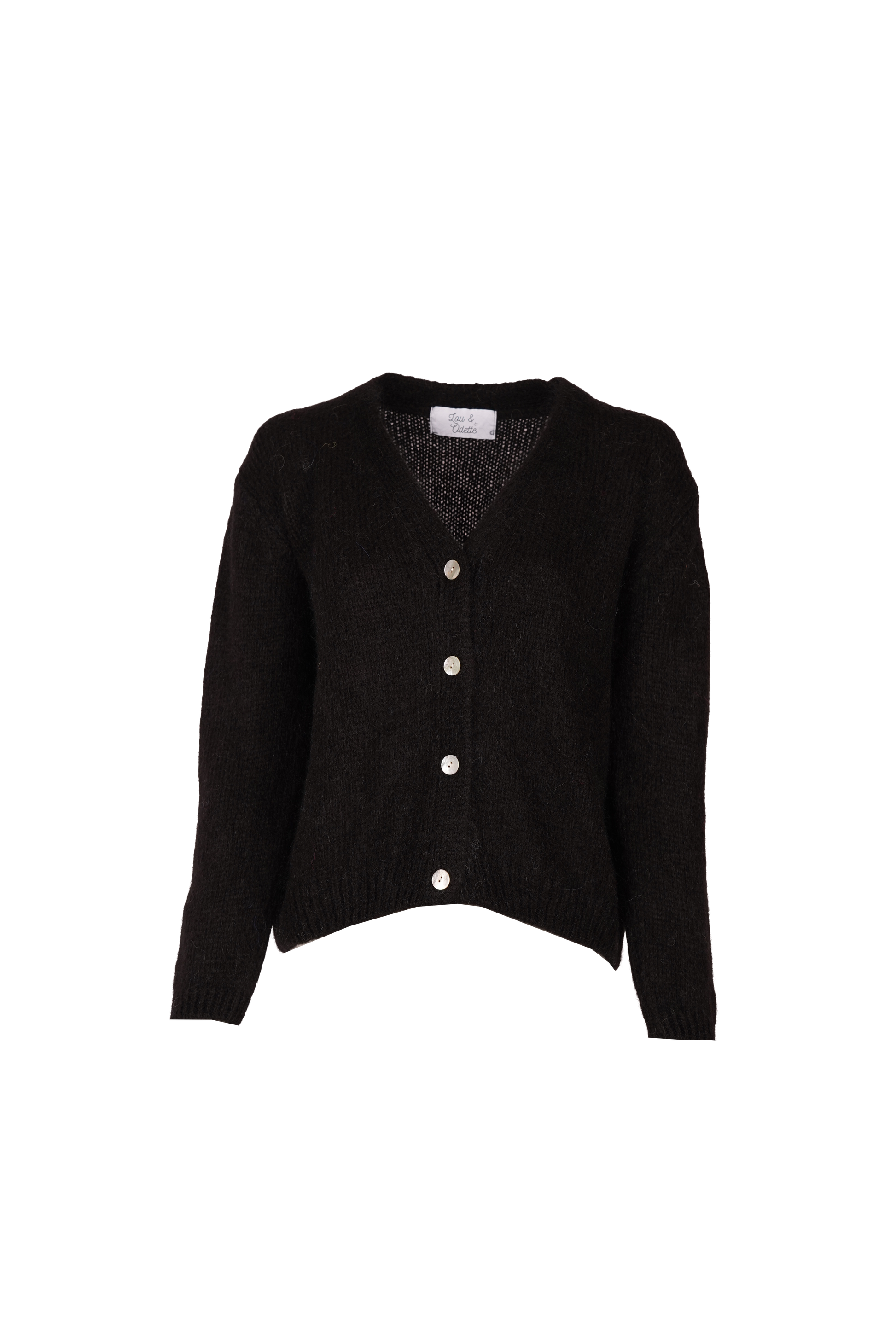Vivian Cardigan V-Neck Black-6