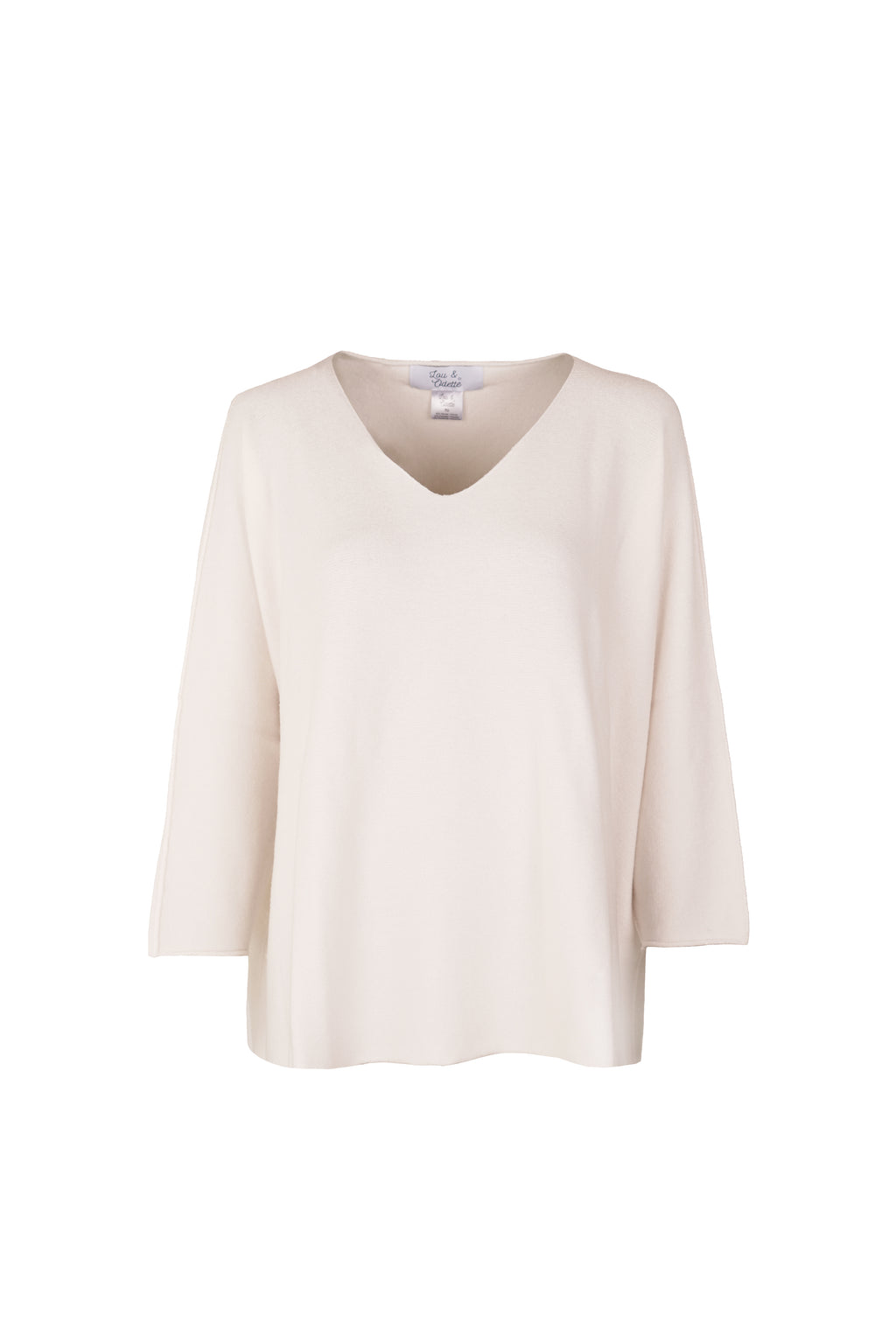 Laura V-Neck Pull White