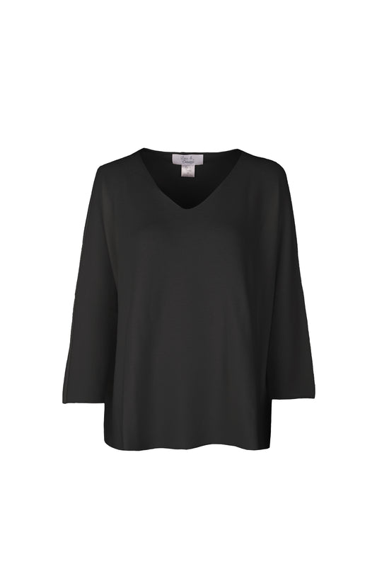 Laura V-Neck Pull Black