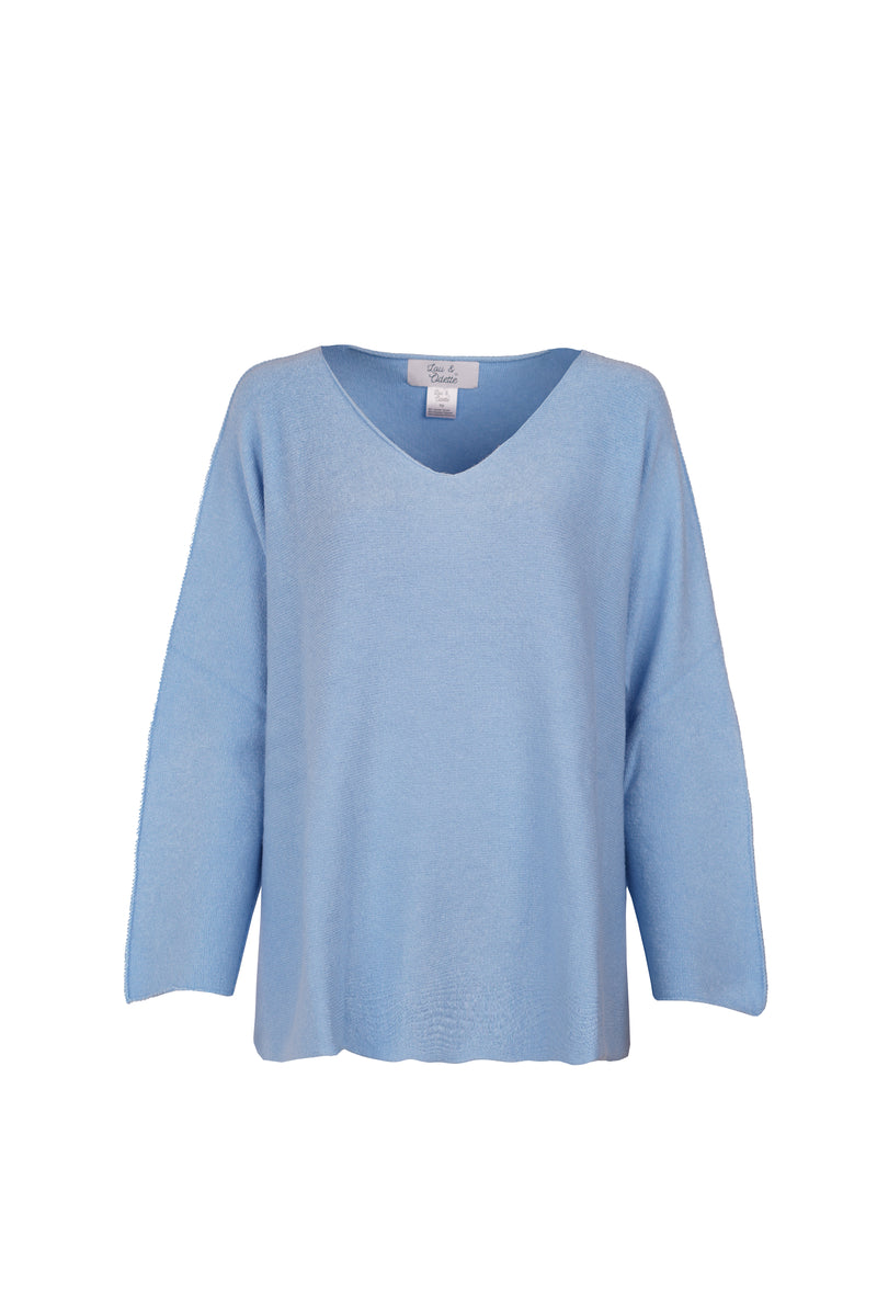 Laura V-Neck Pull Jeans-zoom-