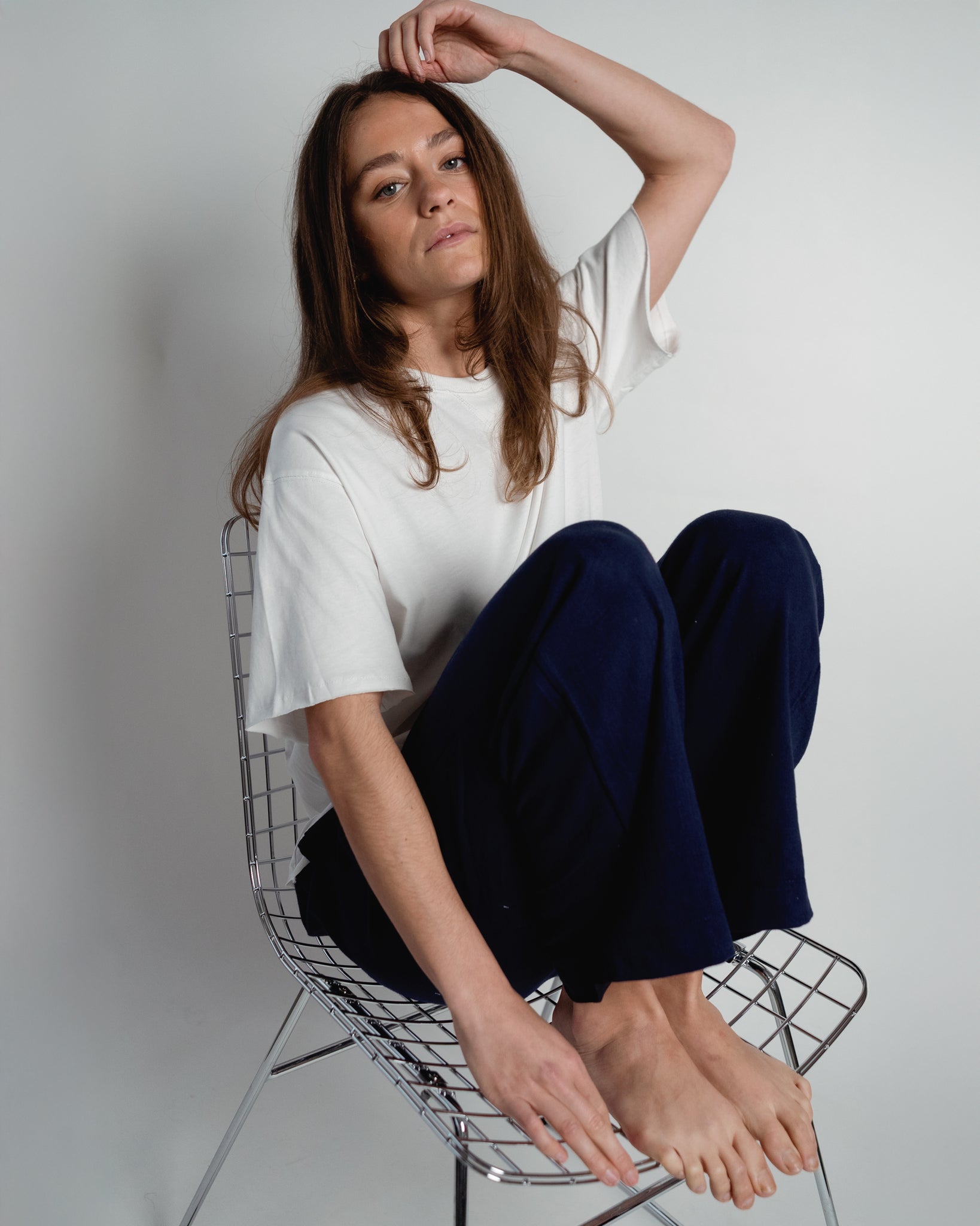 Lou Sweatshirt Short Sleeve White