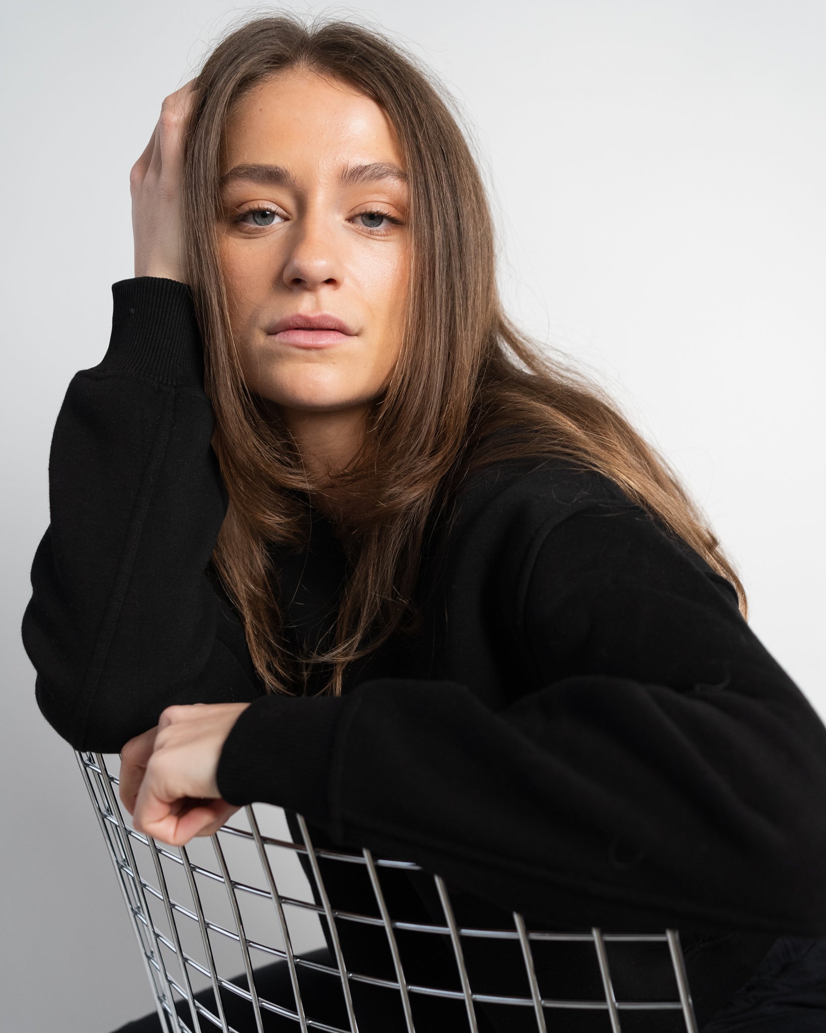 Paulina Easy Sweatshirt Black-2