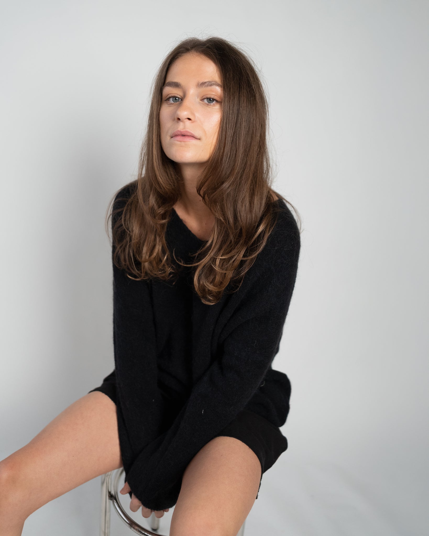 Bibi Pullover V-Neck Black-3