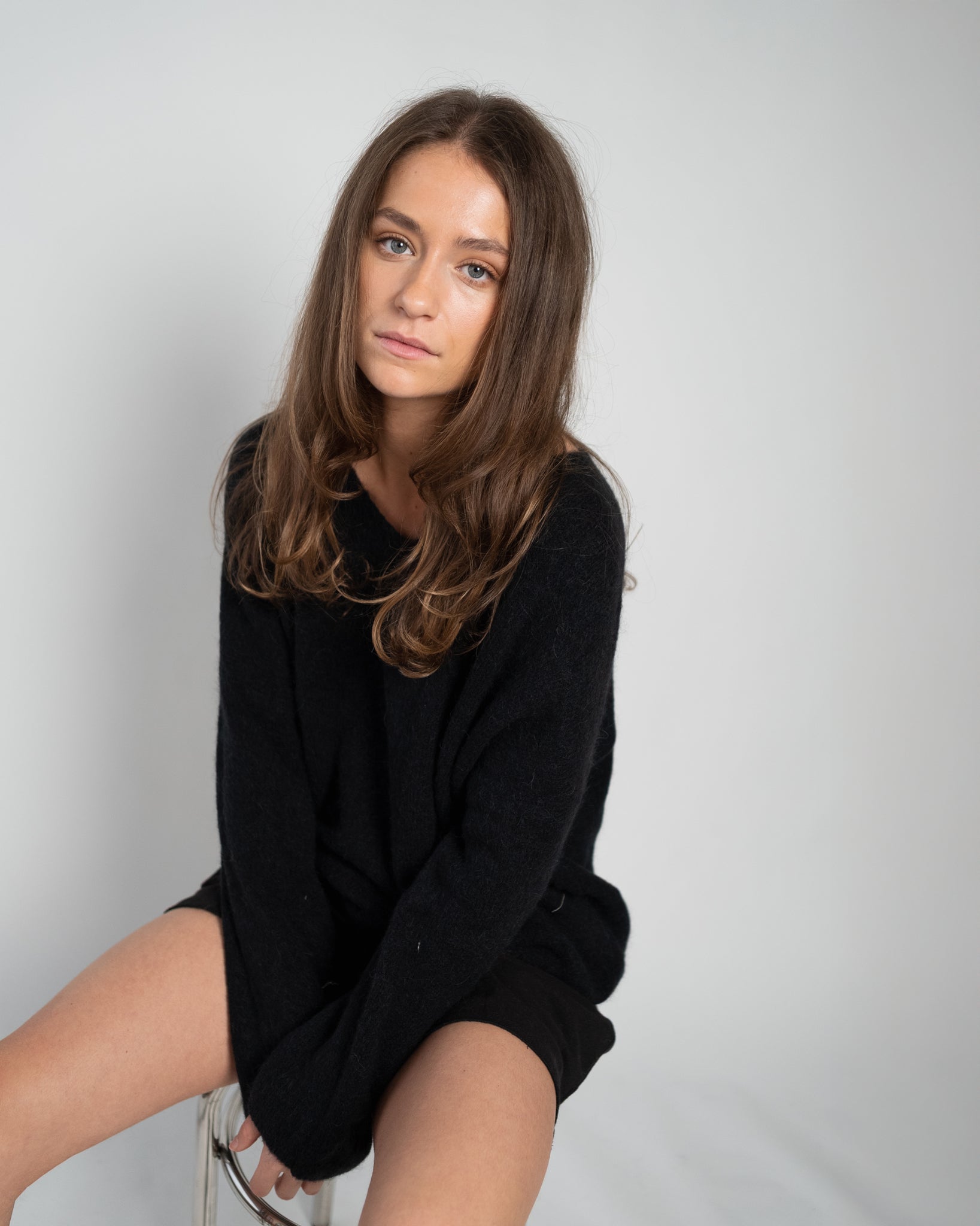 Bibi Pullover V-Neck Black-4