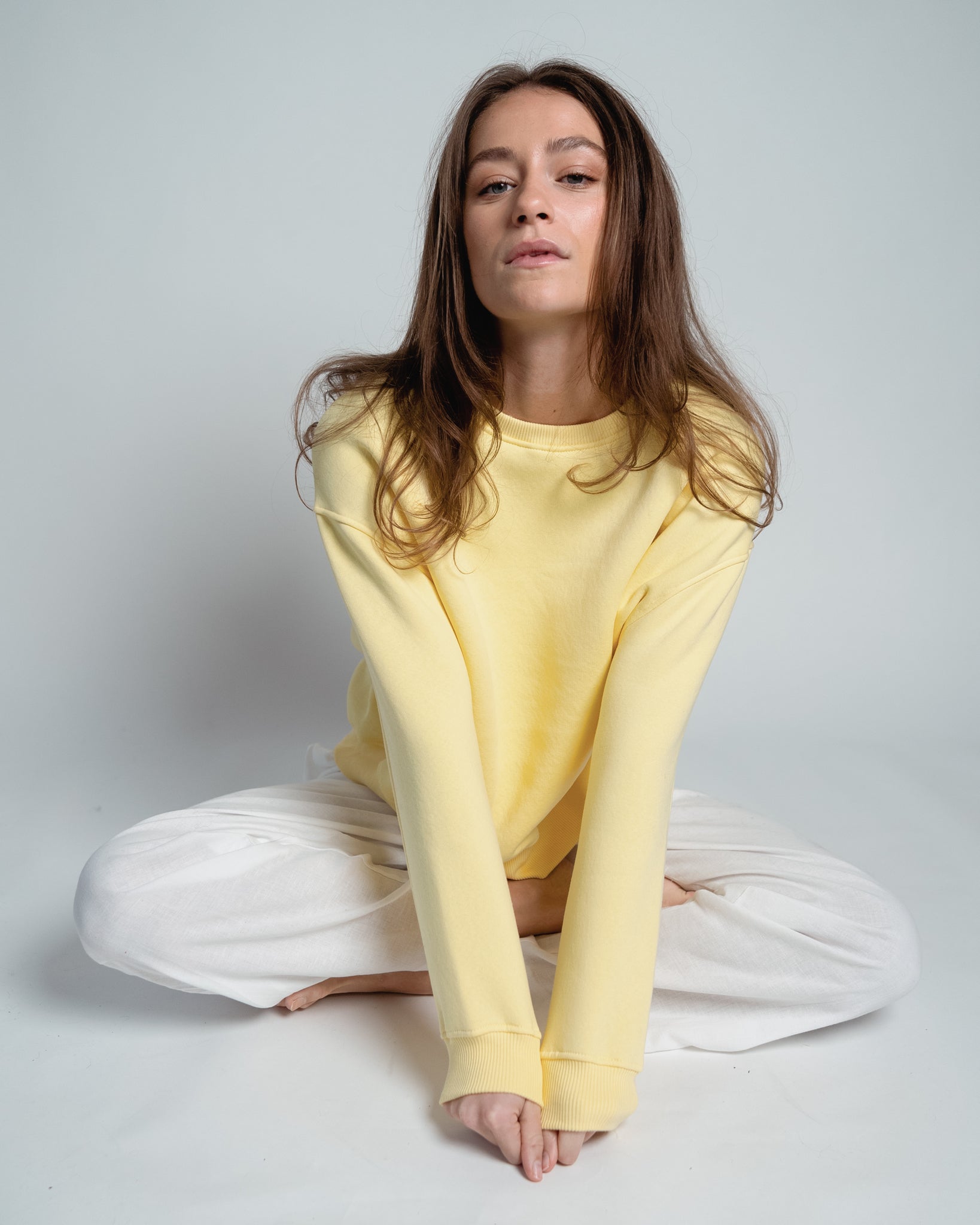 Paulina Easy Sweatshirt Yellow-2