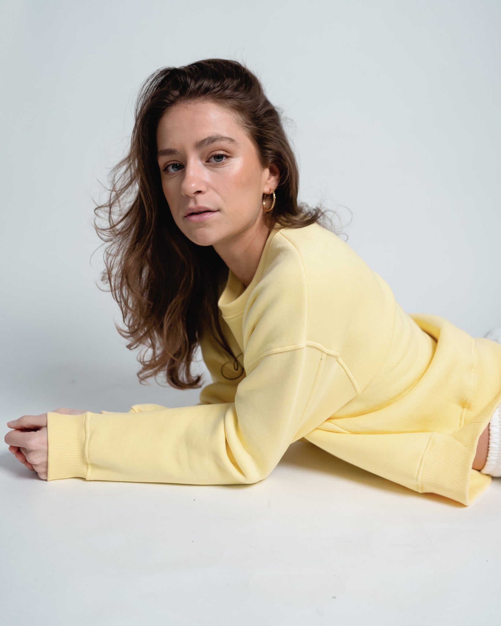 Paulina Easy Sweatshirt Yellow-zoom-1