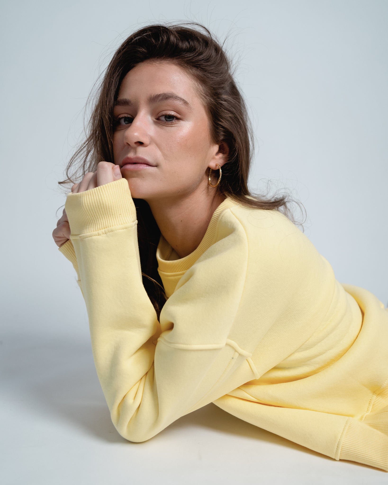 Paulina Easy Sweatshirt Yellow-zoom-3