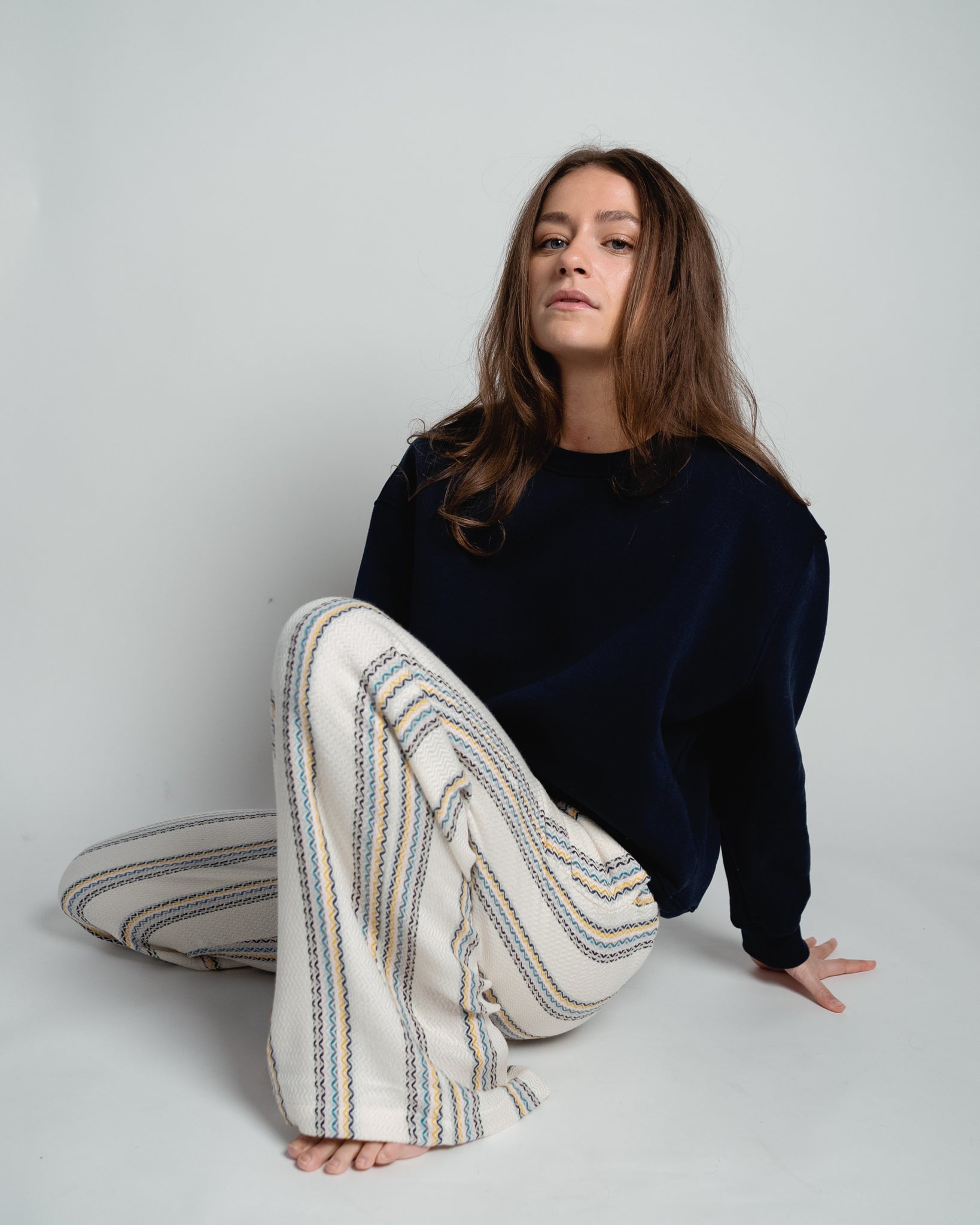 Paulina Easy Sweatshirt Navy-5