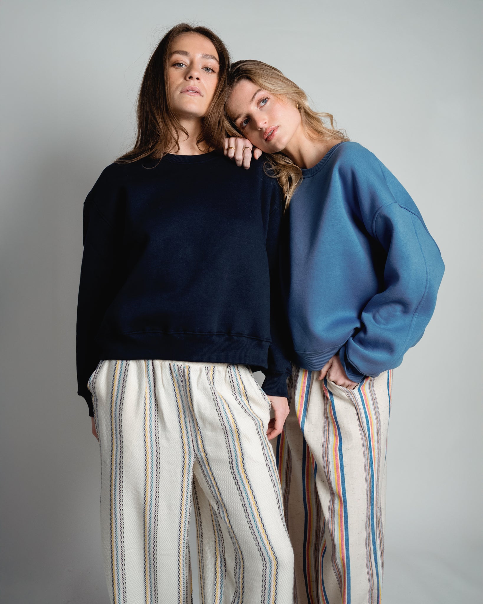 Paulina Easy Sweatshirt Jeans Blue-4