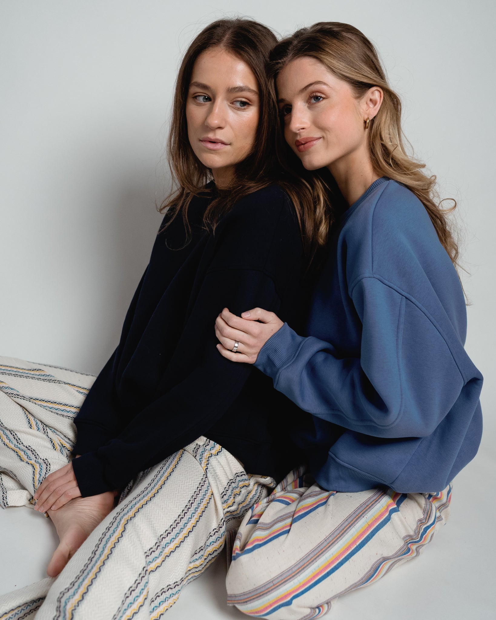 Paulina Easy Sweatshirt Jeans Blue-zoom-1