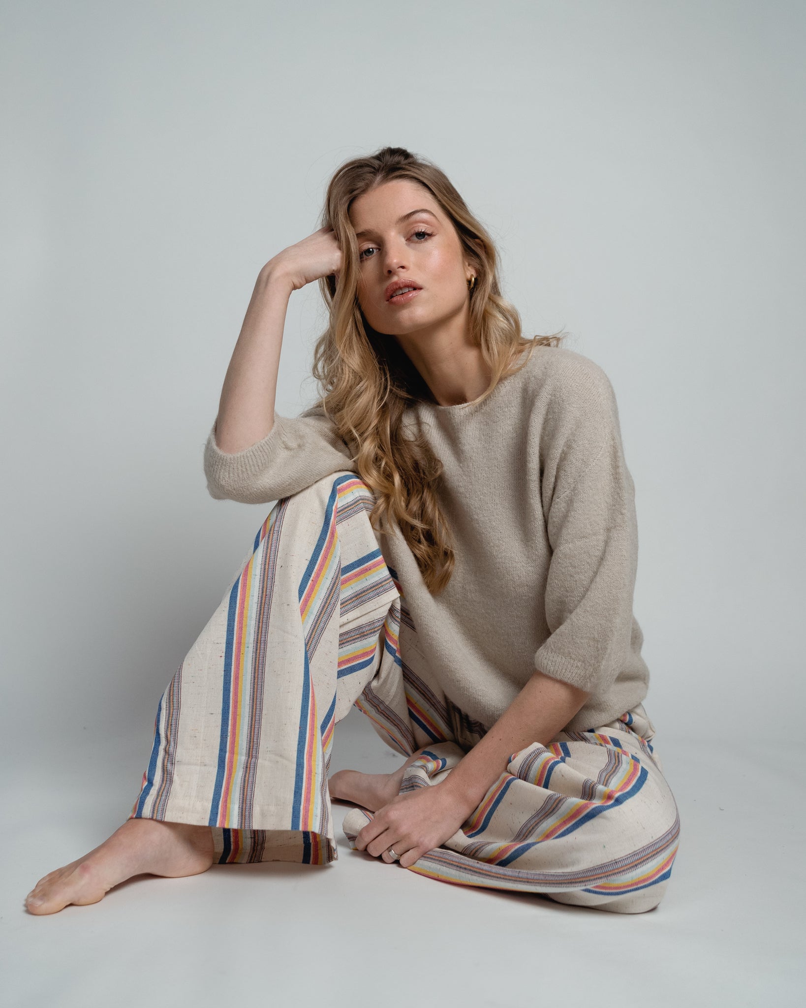 Annabelle Pullover Short Sleeve Sand-1