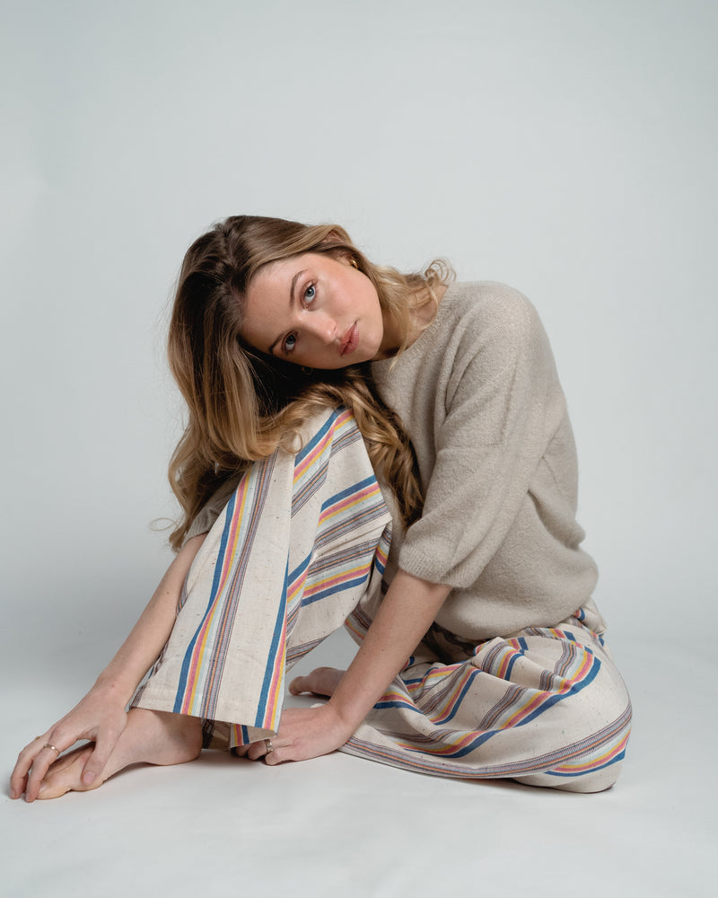 Annabelle Pullover Short Sleeve Sand-zoom-