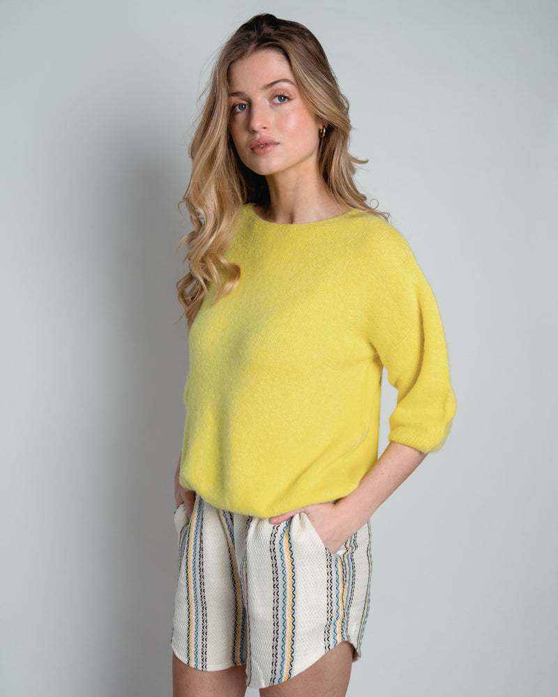 Mariette Zigzag Striped Shorts-zoom-