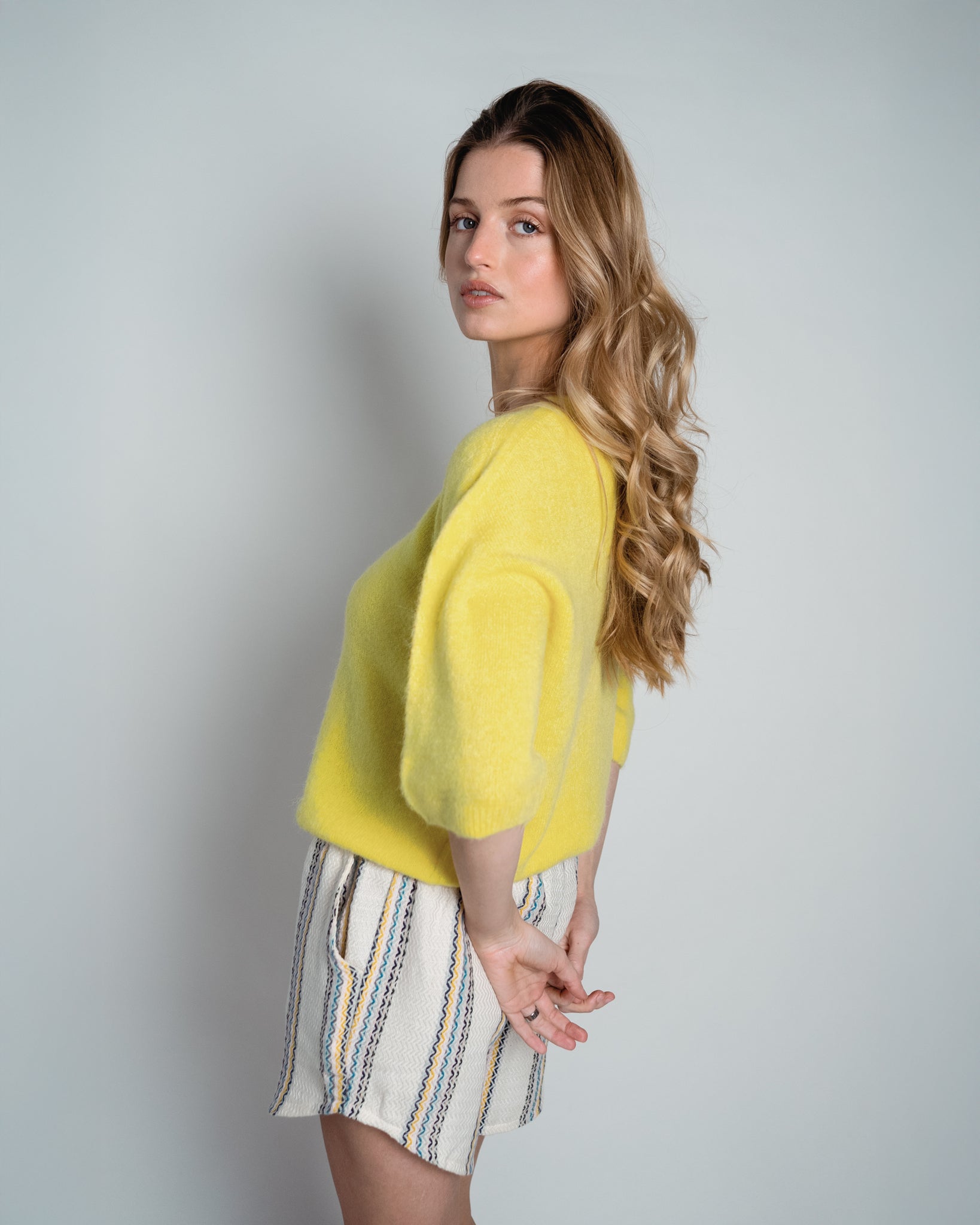 Annabelle Pullover Short Sleeve Yellow-5